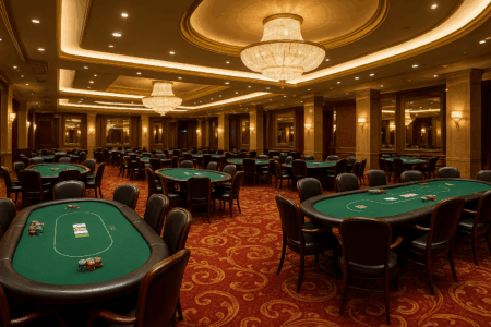 salle de poker du Casino Barrière à Enghien-les-Bains