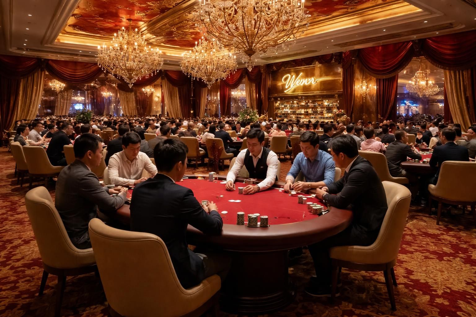 découvrez la salle de poker wynn macau à macao, un véritable paradis pour les amateurs de poker offrant une expérience de jeu exceptionnelle dans un cadre luxueux.