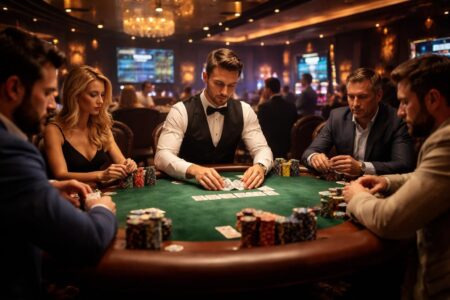 découvrez toute l'offre de poker au casino de biscarrosse : participez aux tournois palpitants et profitez des parties de cash game pour tenter votre chance et vivre une expérience unique.